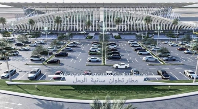 التصميم الجديد لمطار سانية الرمل بتطوان