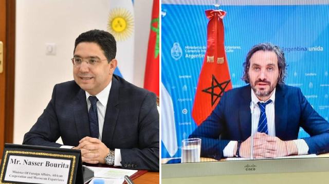 ناصر بوريطة يتباحث مع وزير العلاقات الخارجية والتجارة الدولية والأديان بالأرجنتين
