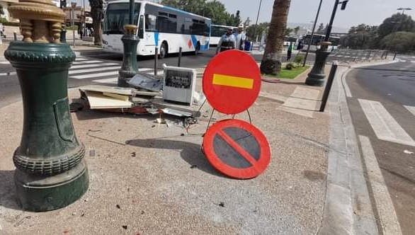 أكادير: عمليات تخريب بسبب تهور أحد سائقي الطاكسي على مستوى حديقة الطيور