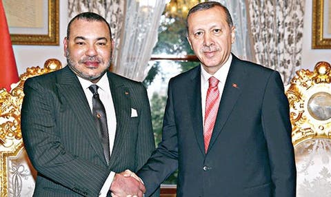 أردوغان يوجه دعوةً إلى الملك محمد السادس لزيارة تركيا