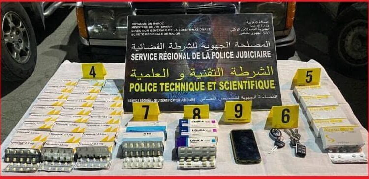 تفكيك شبكة إجرامية تنشط في ترويج المخدرات والأقراص المهلوسة بوجدة والناظور