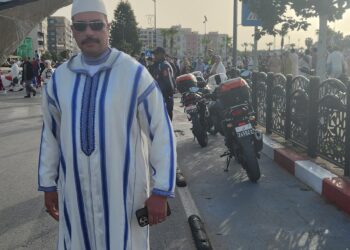 الشريف اسماعيل ايت بوبوط في صفوف الشخصيات الرسمية خلال صلاة عيد الفطر بالقنيطرة
