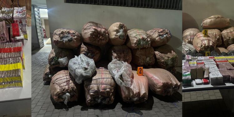 توقيف ثلاثة مشتبه فيهم في عملية مشتركة بسطات وخريبكة وابن أحمد وحجز كميات كبيرة من المخدرات