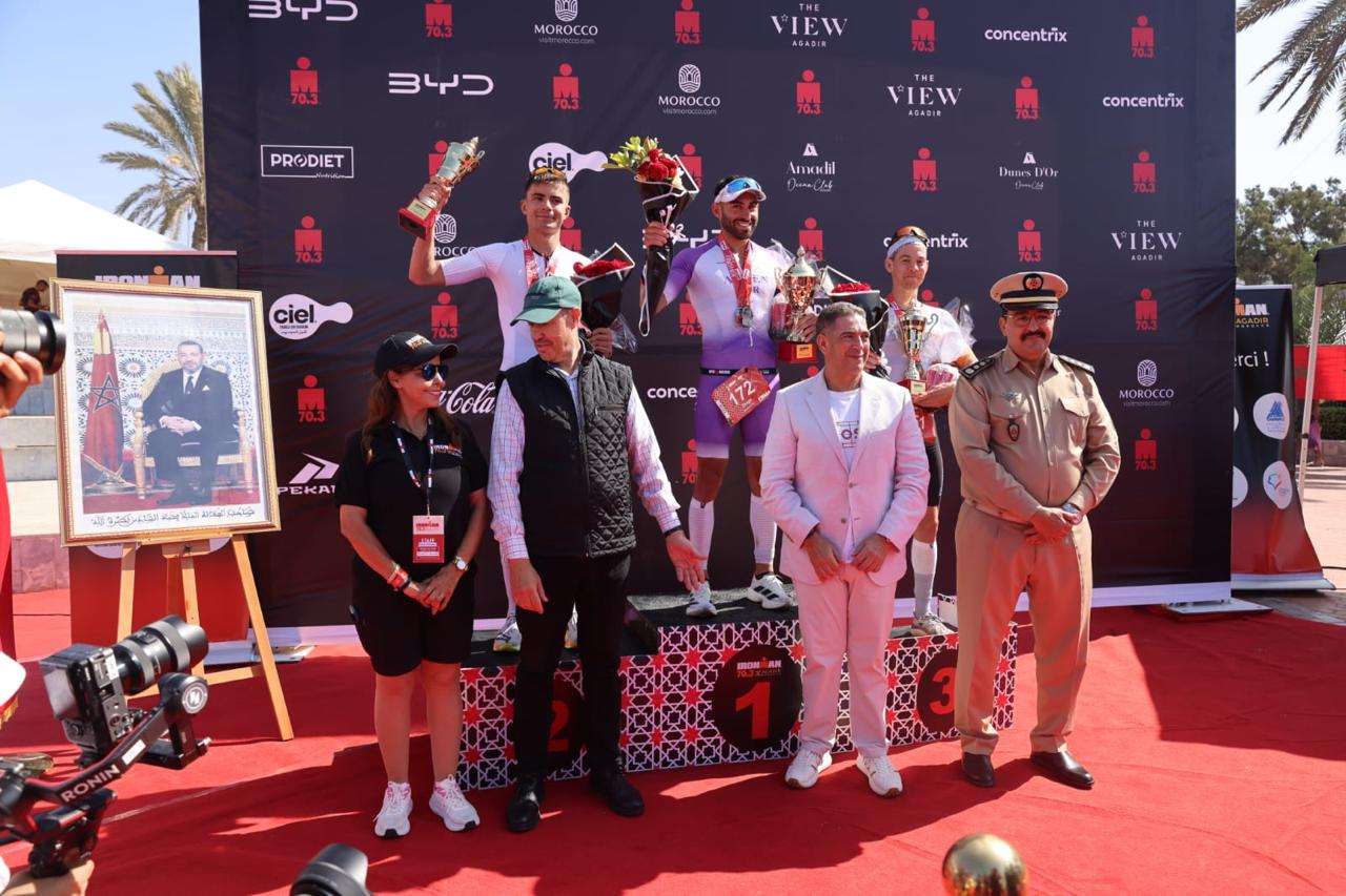 والي جهة سوس ماسة يترأس حفل اختتام النسخة الأولى من سباق الرجل الحديدي “Ironman 70.3” بأكادير