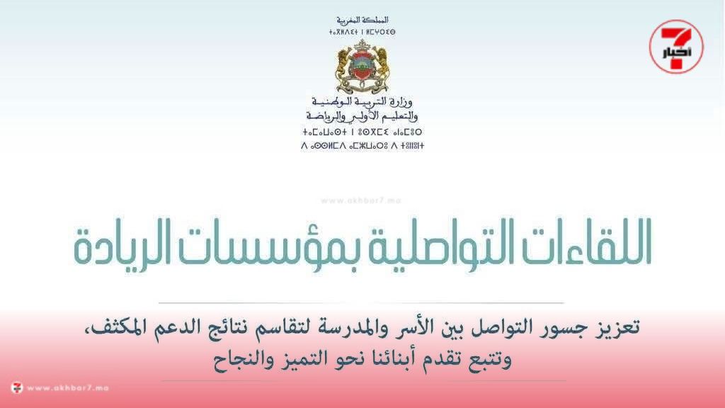 أكاديمية سوس ماسة تطلق لقاءات تواصلية بمؤسّسات الرّيادة  تحت شعار: “نجاح أبنائنا… ثمرة تواصلنا المستمرّ”
