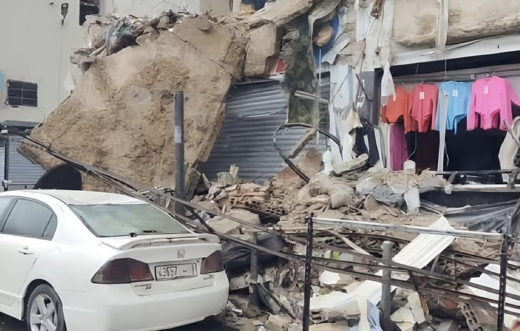 انهيار منزل بشارع الفداء يخلف خسائر مادية دون تسجيل إصابات