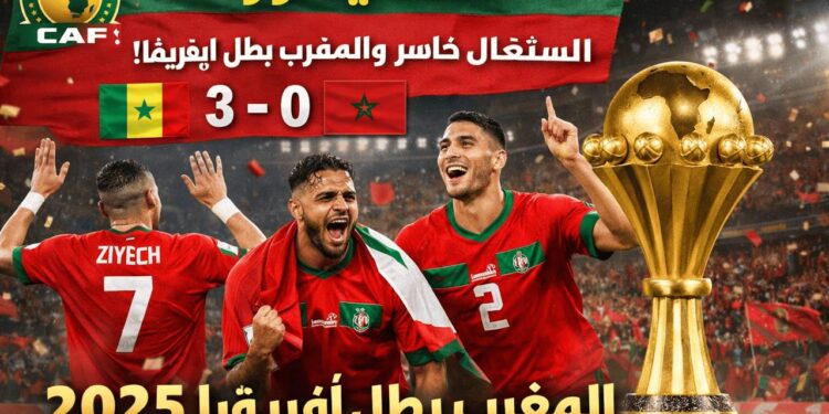 قرار رسمي: فوز المغرب على السنغال واعتباره بطلاً لكأس إفريقيا 2025