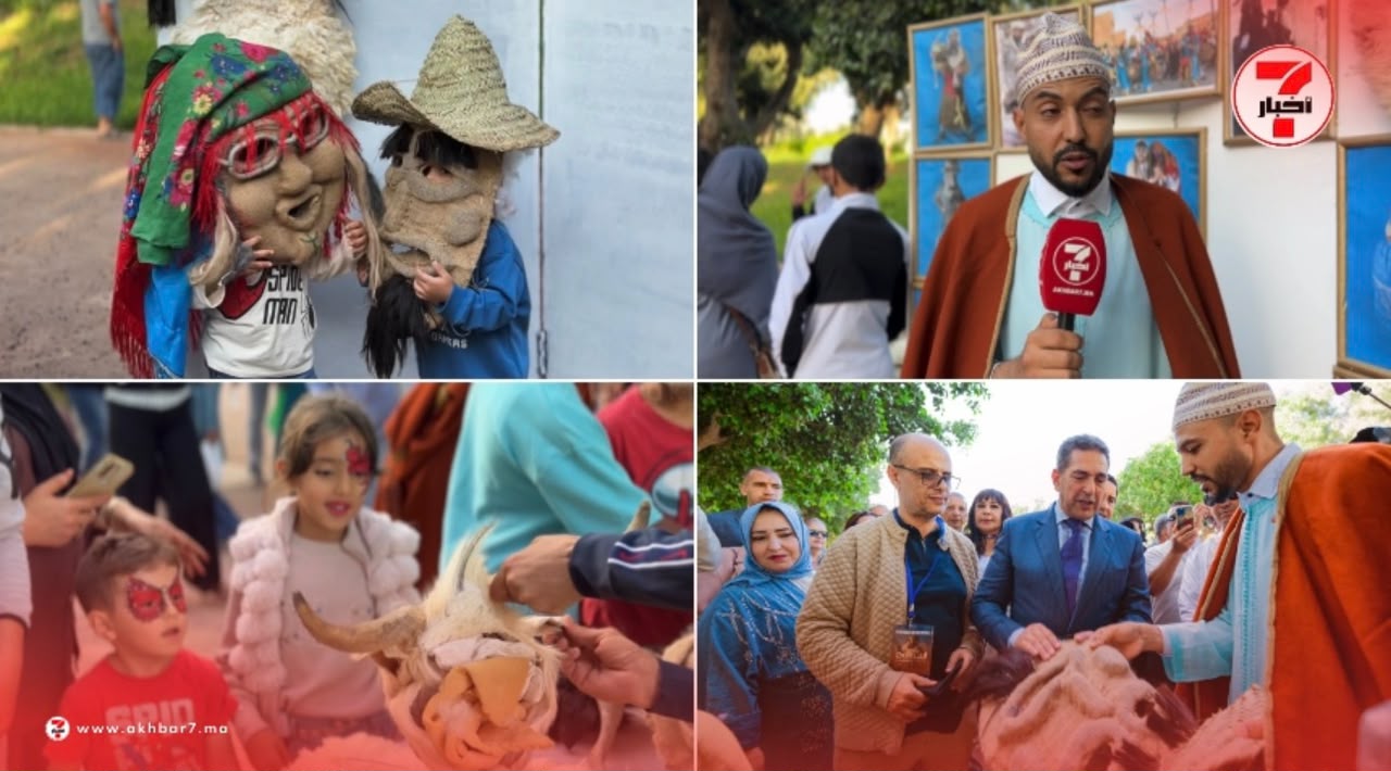 أگاديــر.. ورشة الأقنعة التنكرية «أفلا نتلات» تستقطب الأطفال والزوار بقرية الكرنفال